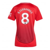 Manchester United Bruno Fernandes #8 Hjemmedrakt Dame 2024-25 Kortermet